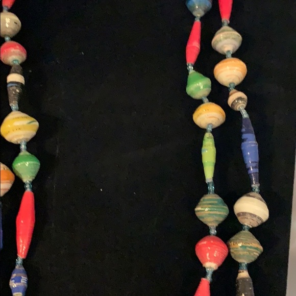 Vintage Beads w/ Seed Bead Spacers 28” long - Picture 3 of 4